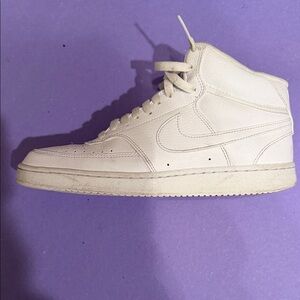 Nike Men's Cream High-Top Sneakers
